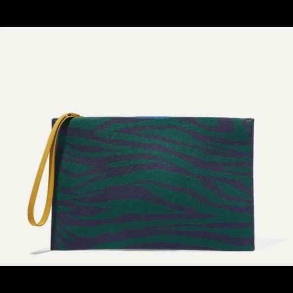 {ROTHY’S} Green Zebra essential pouch NWT *magnets* - Picture 5 of 6